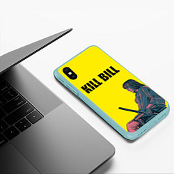 Чехол iPhone XS Max матовый Kill Bill, цвет: 3D-мятный — фото 2