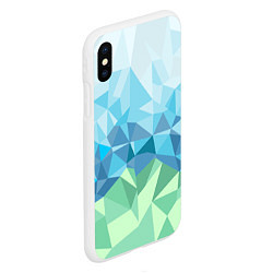 Чехол iPhone XS Max матовый URAL polygonal, цвет: 3D-белый — фото 2