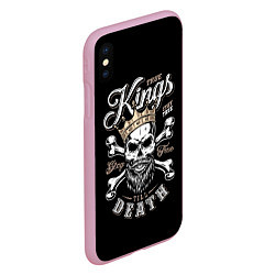 Чехол iPhone XS Max матовый Kings death, цвет: 3D-розовый — фото 2