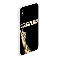 Чехол iPhone XS Max матовый Scorpions Rock, цвет: 3D-белый — фото 2