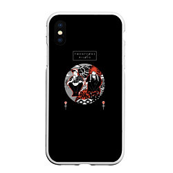 Чехол iPhone XS Max матовый Twenty One Pilots, цвет: 3D-белый