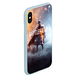Чехол iPhone XS Max матовый Battlefield One, цвет: 3D-голубой — фото 2