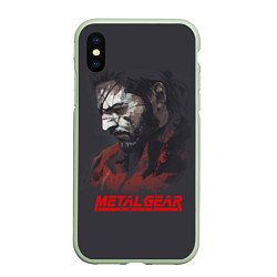 Чехол iPhone XS Max матовый Metal Gear Solid, цвет: 3D-салатовый