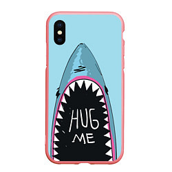 Чехол iPhone XS Max матовый Shark: Hug me