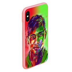 Чехол iPhone XS Max матовый Neymar Art, цвет: 3D-баблгам — фото 2