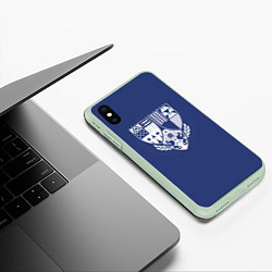 Чехол iPhone XS Max матовый Age of triumph, цвет: 3D-салатовый — фото 2