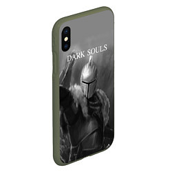 Чехол iPhone XS Max матовый Dark Souls, цвет: 3D-темно-зеленый — фото 2