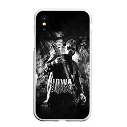 Чехол iPhone XS Max матовый Slipknot: Iowa, цвет: 3D-белый