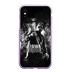 Чехол iPhone XS Max матовый Slipknot: Iowa, цвет: 3D-сиреневый