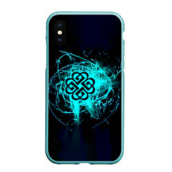 Чехол iPhone XS Max матовый Breaking Benjamin, цвет: 3D-мятный