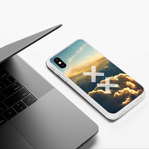 Чехол iPhone XS Max матовый The XX: Clouds / 3D-Белый – фото 3