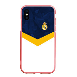 Чехол iPhone XS Max матовый Real Madrid FC: Sport, цвет: 3D-баблгам