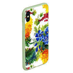 Чехол iPhone XS Max матовый Summer, цвет: 3D-салатовый — фото 2