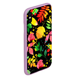 Чехол iPhone XS Max матовый Осень, цвет: 3D-сиреневый — фото 2