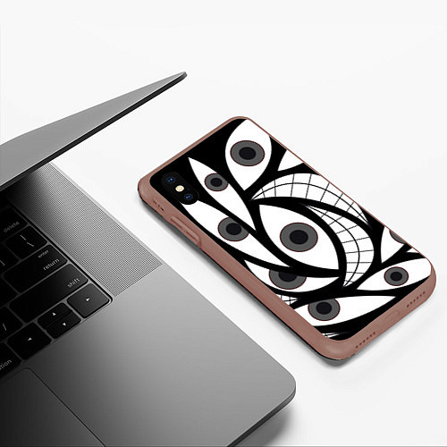 Чехол iPhone XS Max матовый Alchemist Eyes / 3D-Коричневый – фото 3