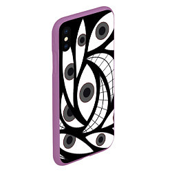 Чехол iPhone XS Max матовый Alchemist Eyes, цвет: 3D-фиолетовый — фото 2