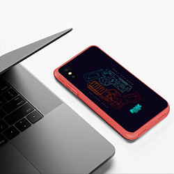 Чехол iPhone XS Max матовый Blade Runner Guns, цвет: 3D-красный — фото 2