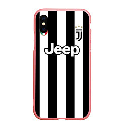 Чехол iPhone XS Max матовый Juventus FC: Higuain Home 17/18, цвет: 3D-баблгам