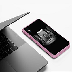 Чехол iPhone XS Max матовый Evanescence Band, цвет: 3D-розовый — фото 2