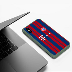 Чехол iPhone XS Max матовый Bayern FC: Original 2018, цвет: 3D-темно-зеленый — фото 2