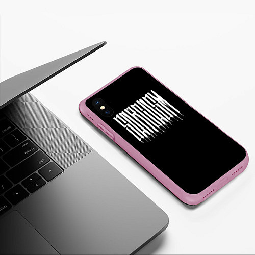 Чехол iPhone XS Max матовый Sarcasm / 3D-Розовый – фото 3