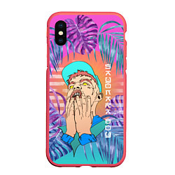 Чехол iPhone XS Max матовый Sayonara Boy: Allj, цвет: 3D-красный