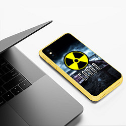 Чехол iPhone XS Max матовый S.T.A.L.K.E.R: Слава, цвет: 3D-желтый — фото 2