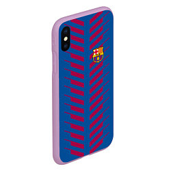 Чехол iPhone XS Max матовый FC Barcelona: Creative, цвет: 3D-сиреневый — фото 2