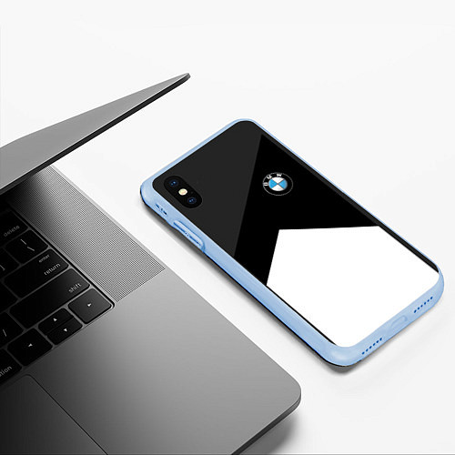 Чехол iPhone XS Max матовый BMW 2018 SportWear 3 / 3D-Голубой – фото 3