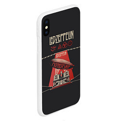 Чехол iPhone XS Max матовый Led Zeppelin: Mothership, цвет: 3D-белый — фото 2