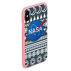 Чехол iPhone XS Max матовый NASA: New Year, цвет: 3D-баблгам — фото 2