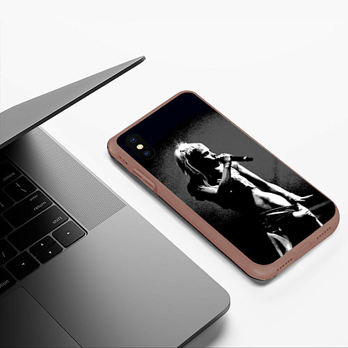 Чехол iPhone XS Max матовый Йоланди Фиссер / 3D-Коричневый – фото 3