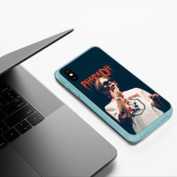Чехол iPhone XS Max матовый Pharaoh, цвет: 3D-мятный — фото 2