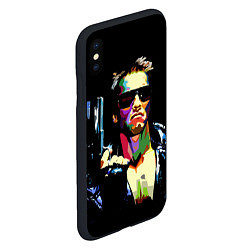 Чехол iPhone XS Max матовый Terminator Art, цвет: 3D-черный — фото 2