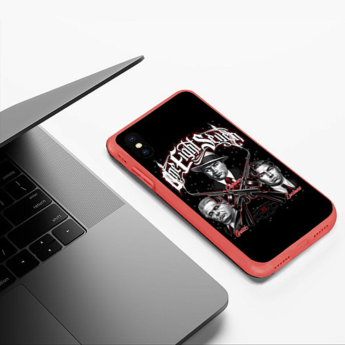 Чехол iPhone XS Max матовый One Eight Seven / 3D-Красный – фото 3