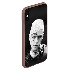 Чехол iPhone XS Max матовый Lil Peep: Black Edition, цвет: 3D-коричневый — фото 2