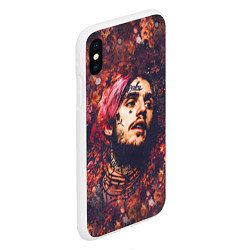 Чехол iPhone XS Max матовый Lil Peep: Cry baby, цвет: 3D-белый — фото 2