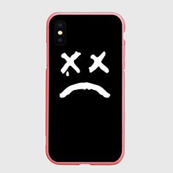 Чехол iPhone XS Max матовый Lil Peep: RIP Smile, цвет: 3D-баблгам