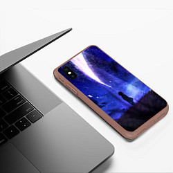 Чехол iPhone XS Max матовый Your Name, цвет: 3D-коричневый — фото 2