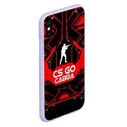 Чехол iPhone XS Max матовый CS:GO - Савва, цвет: 3D-светло-сиреневый — фото 2