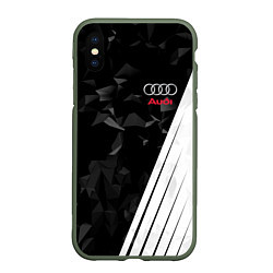 Чехол iPhone XS Max матовый Audi: Black Poly