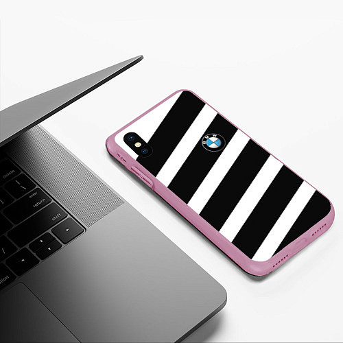 Чехол iPhone XS Max матовый BMW G&W / 3D-Розовый – фото 3