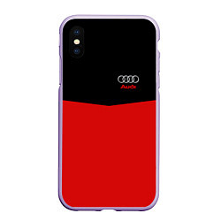 Чехол iPhone XS Max матовый Audi R&B, цвет: 3D-светло-сиреневый