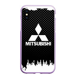 Чехол iPhone XS Max матовый Mitsubishi: Black Side