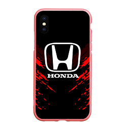 Чехол iPhone XS Max матовый Honda: Red Anger, цвет: 3D-баблгам