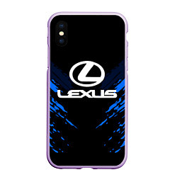 Чехол iPhone XS Max матовый Lexus: Blue Anger