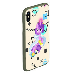 Чехол iPhone XS Max матовый My Little Pony, цвет: 3D-темно-зеленый — фото 2