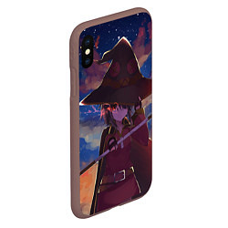 Чехол iPhone XS Max матовый KonoSuba, цвет: 3D-коричневый — фото 2