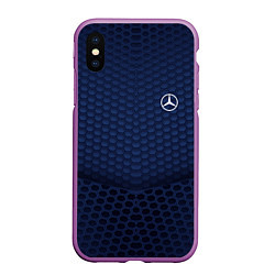 Чехол iPhone XS Max матовый Mercedes: Sport Motors, цвет: 3D-фиолетовый