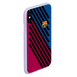 Чехол iPhone XS Max матовый FCB, цвет: 3D-светло-сиреневый — фото 2